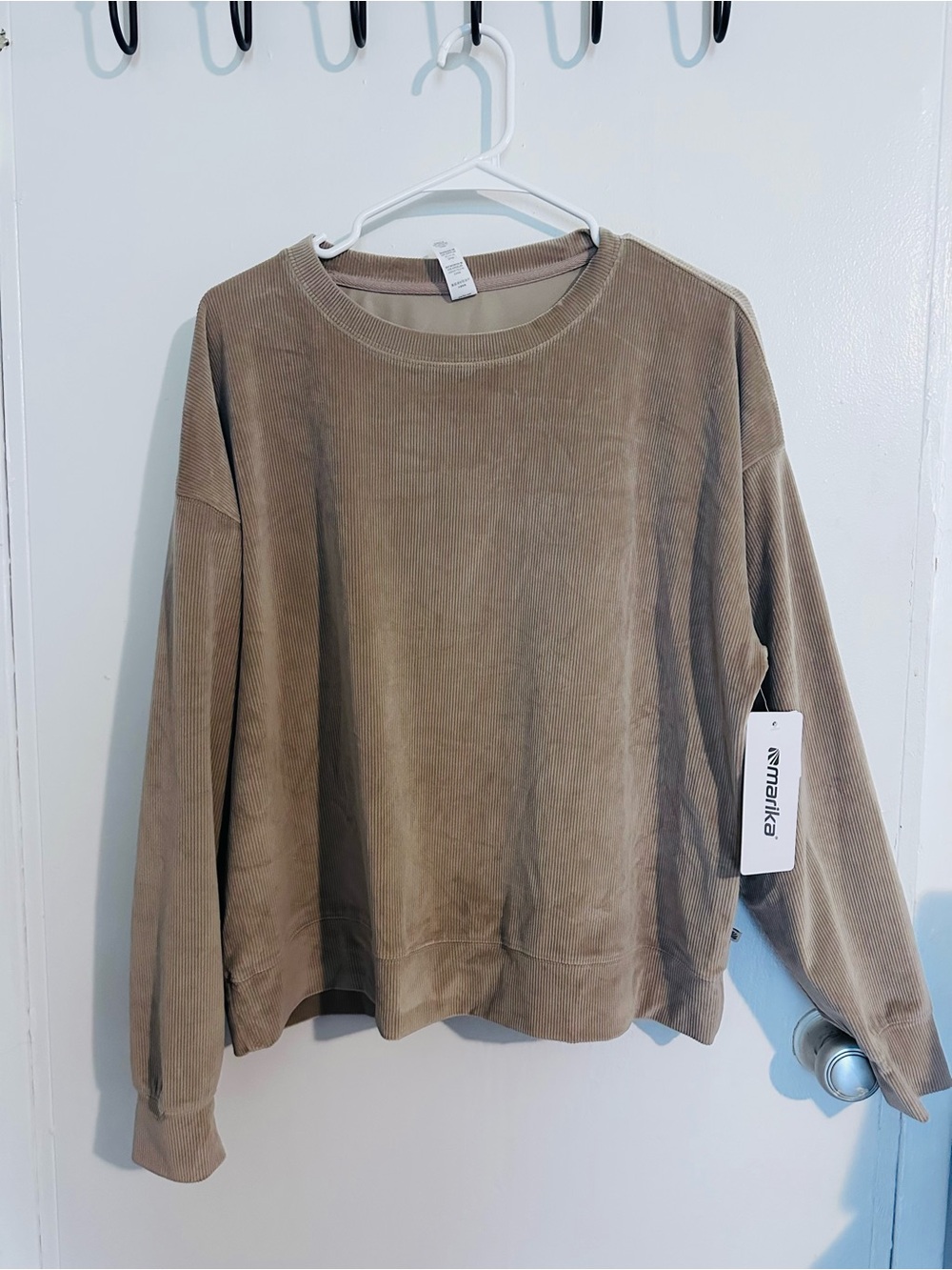 Marika Corduroy Pullover in Taupe